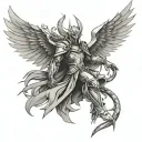 Angemon tattoo design idea
