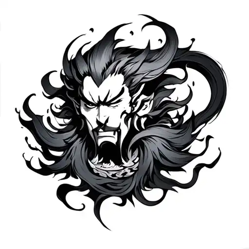 Raijin tattoo design idea