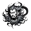 Raijin tattoo design idea