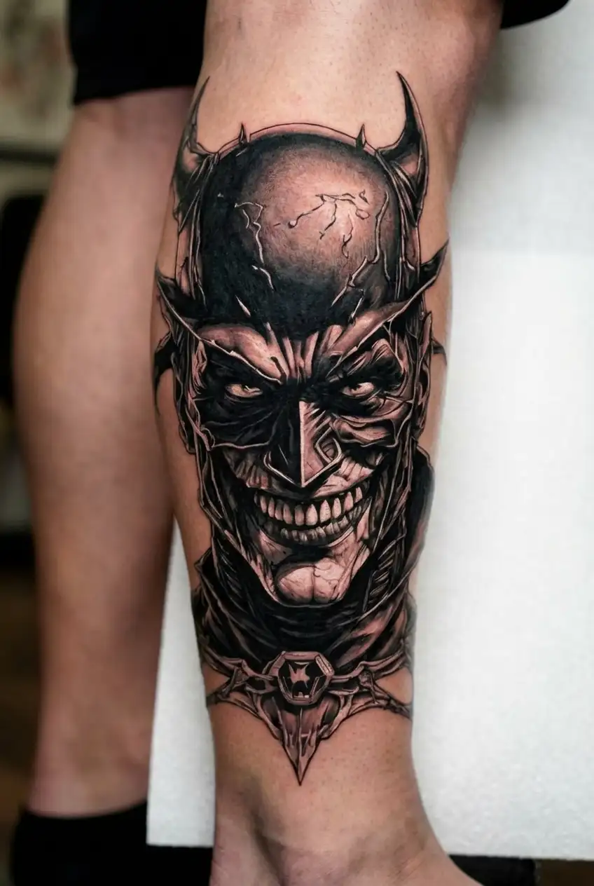 Batman Who Laughs tattoo design idea