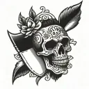 small gap fillers tattoo design idea