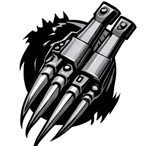Lego wolverine claws extended tattoo design idea