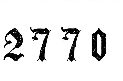 "2770" tattoo design idea