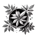 fall spices tattoo design idea