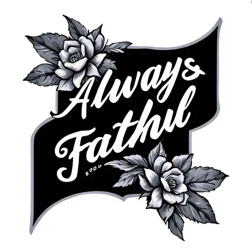 Always Faithful tattoo design idea