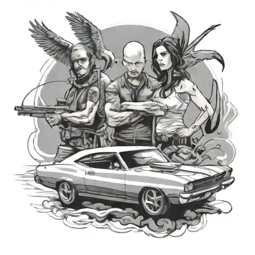 Fast And Furious tattoo design idea