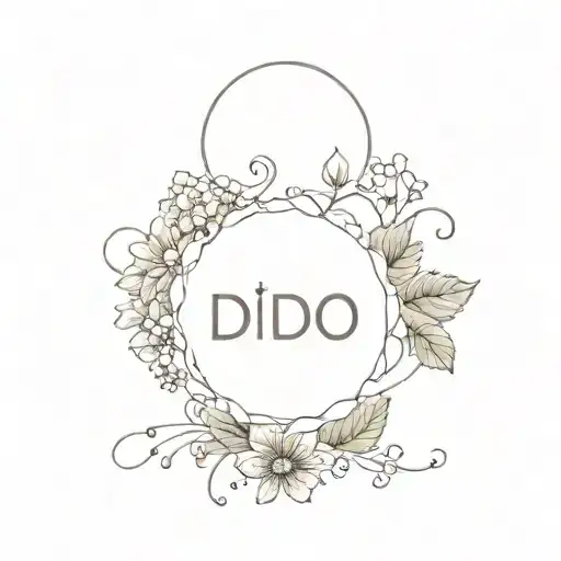names: Dido, Lucky and Berry but illustratet like the meanings of the name tattoo design idea