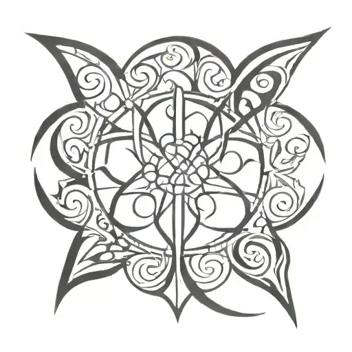 Bipolar disorder awareness symbol tattoo design idea