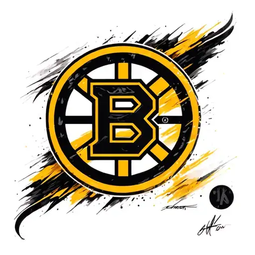 boston bruins logo tattoo design idea
