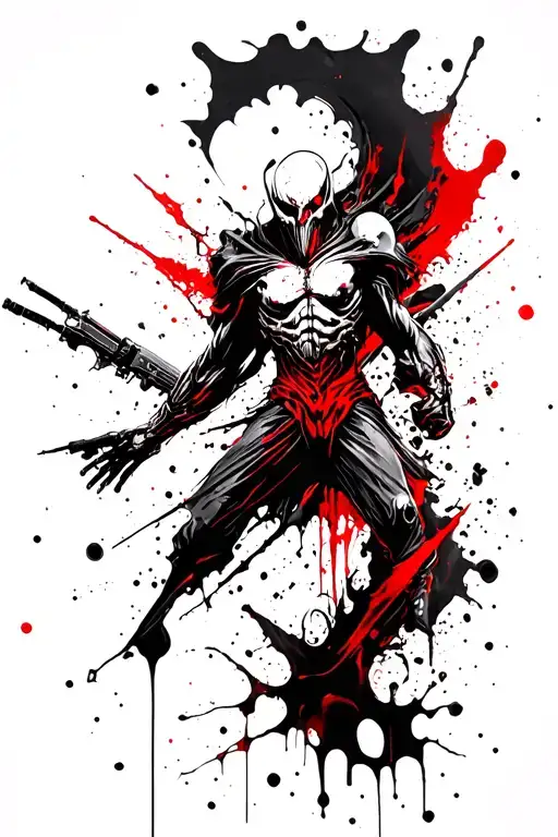 Absolutely unique tattoo based on a series of Darksiders games tattoo design idea