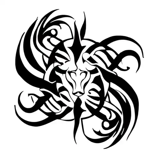 Leo, Libra, Gemini interwined tattoo design idea