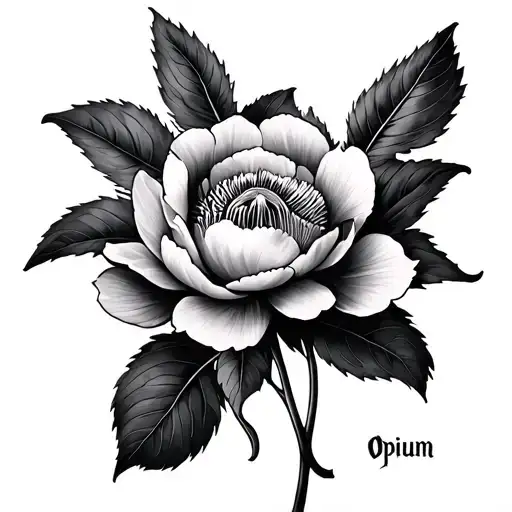 Opium tattoo design idea