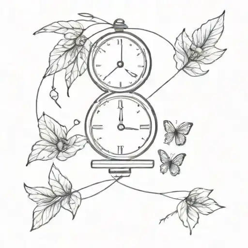 time capsule love tattoo design idea