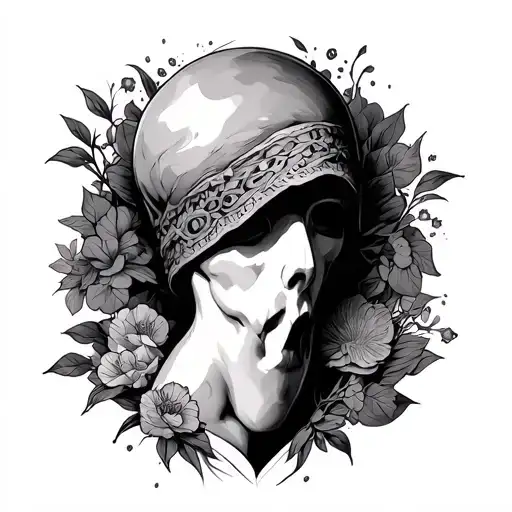 Abdomen tattoo design idea