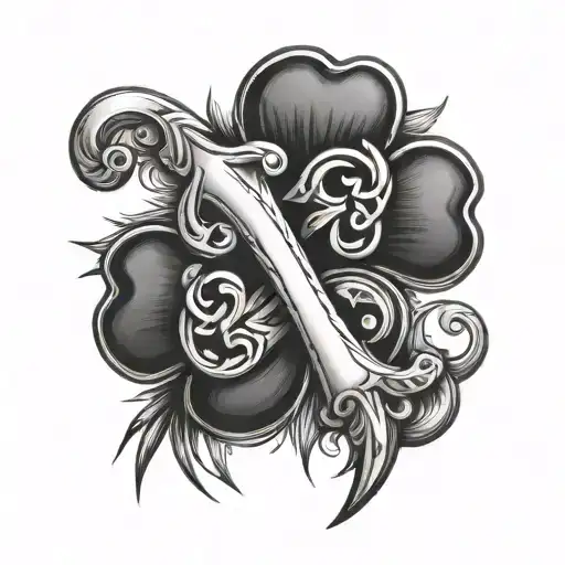 equal sign Irish tattoo design idea