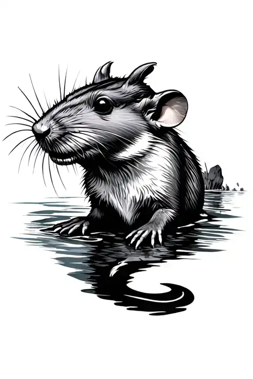 River Rat tattoo design idea