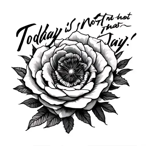 "Today is not that day.." tattoo design idea