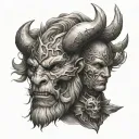 strength and honor  tattoo design idea