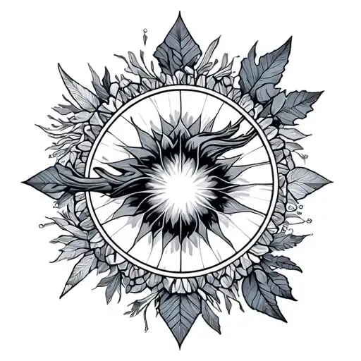 Winter Solstice tattoo design idea
