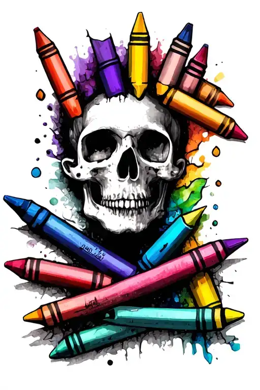 broken crayons still color tattoo tattoo design idea