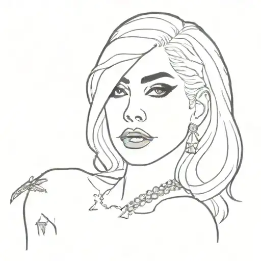 lady gaga marry the night tattoo design idea