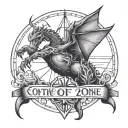 getting out of your comfort zone and taking risks tattoo design idea
