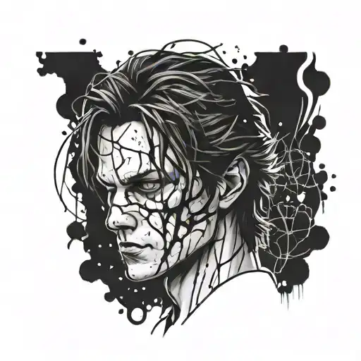 Create a tattoo inspired by The Evil Within video game with a dark and eerie twist tattoo design idea