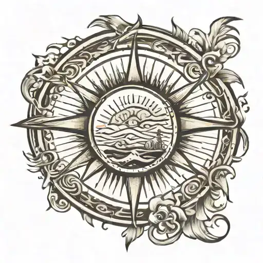 Follow the sun, Even though this path is unknown, Go, my friend, always go the road of goodness tattoo design idea