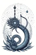 Aquarius and Libra tattoo design idea