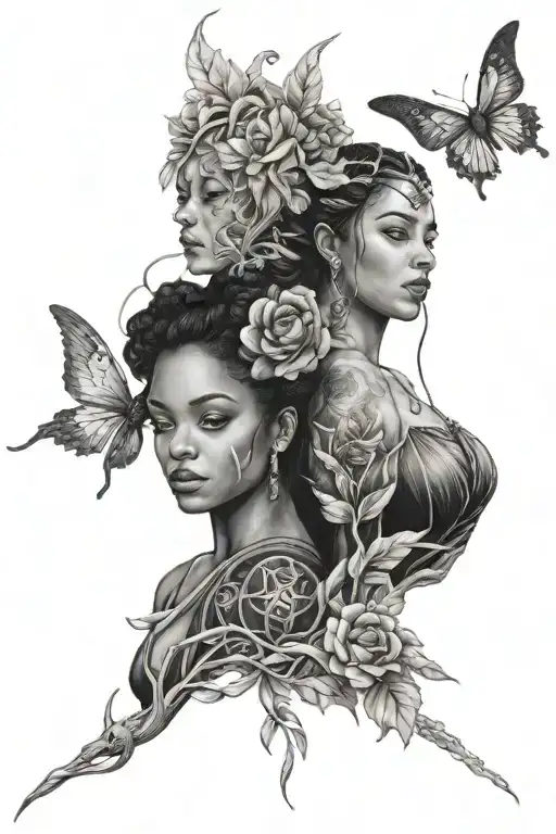 Hanaë and Eden Scorpio and Libra tattoo design idea