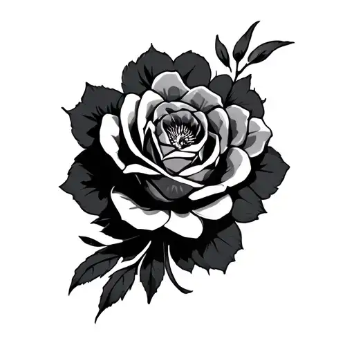 Oblique tattoo design idea