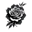 Oblique tattoo design idea