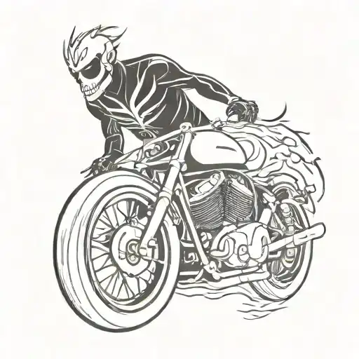 ghost rider tattoo design idea