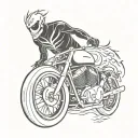 ghost rider tattoo design idea