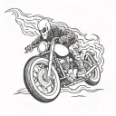 ghost rider tattoo design idea