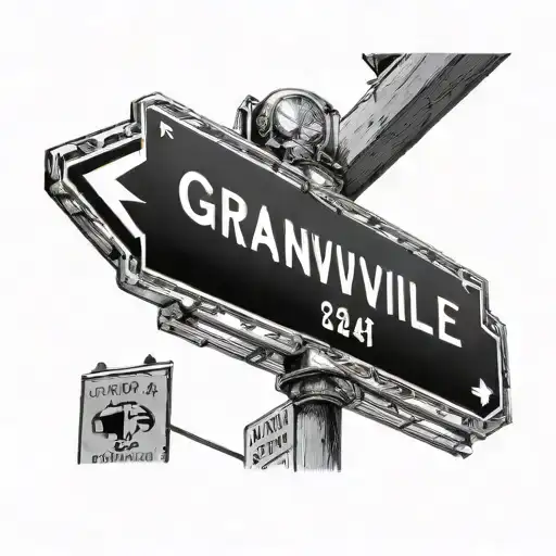 Oxford North Carolina Granville street sign 204 mix tattoo design idea