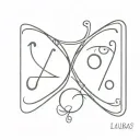 libra taurus zodiac signs tattoo design idea