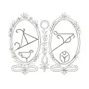 libra taurus zodiac signs tattoo design idea