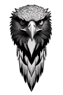 eagle head tattoo design idea