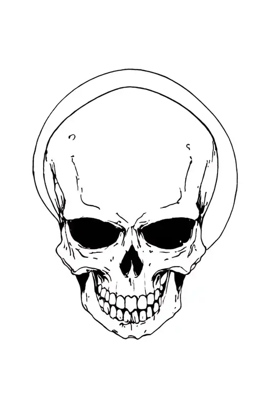 Without shadow effect it is to put on the between the pectorals a skull with an olroge on the skull below tattoo design idea