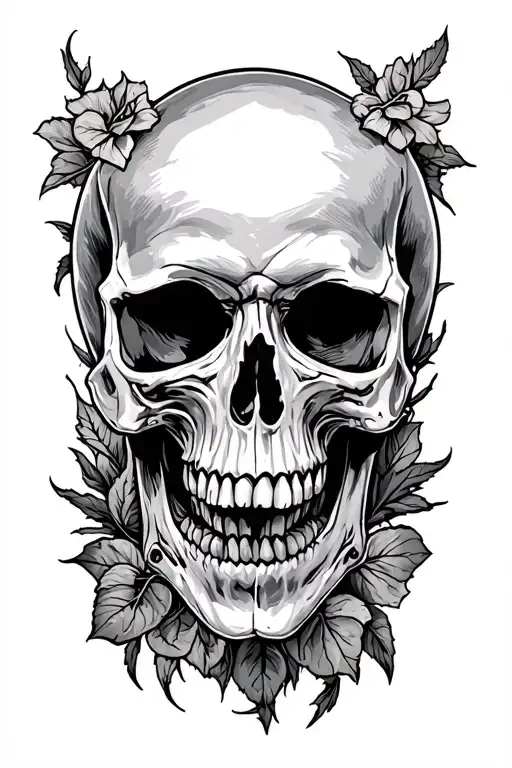 alabama skull tattoo design idea