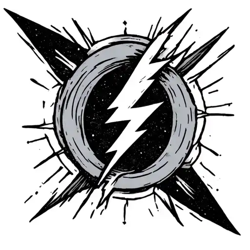 Grateful Dead Lightning Bolt tattoo design idea