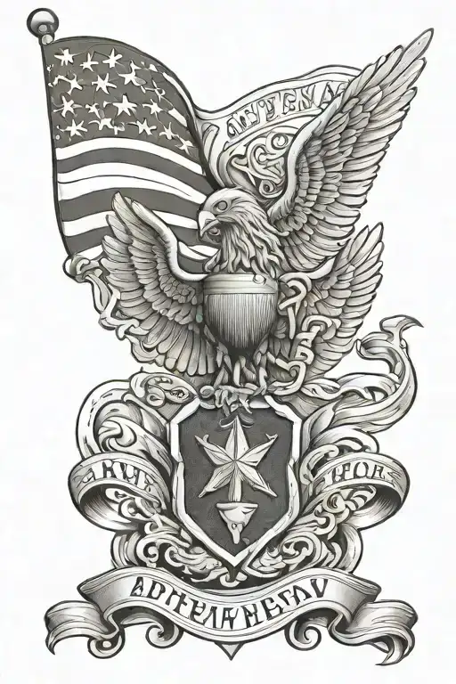 army veteran memorial tattoo for dad tattoo design idea
