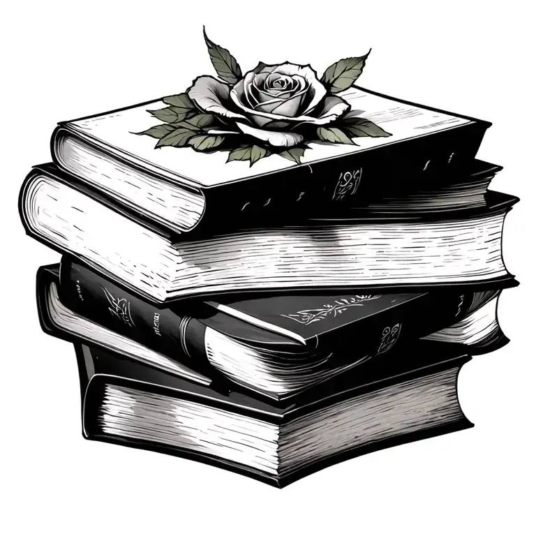 dark romance books tattoo design idea