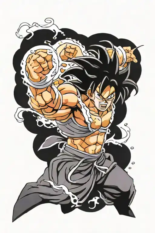 dragon ball broly naruto shisui susano tattoo design idea