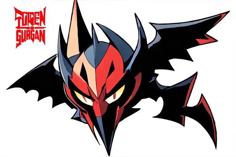 Super Tengen Toppa Gurren Lagann tattoo design idea