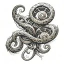 mechanical dark mark tattoo design idea