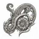 mechanical dark mark tattoo design idea