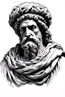 greek philosophy seneca stoic tattoo design idea