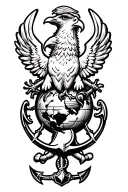 USMC eagle globe anchor bulldog tattoo design idea